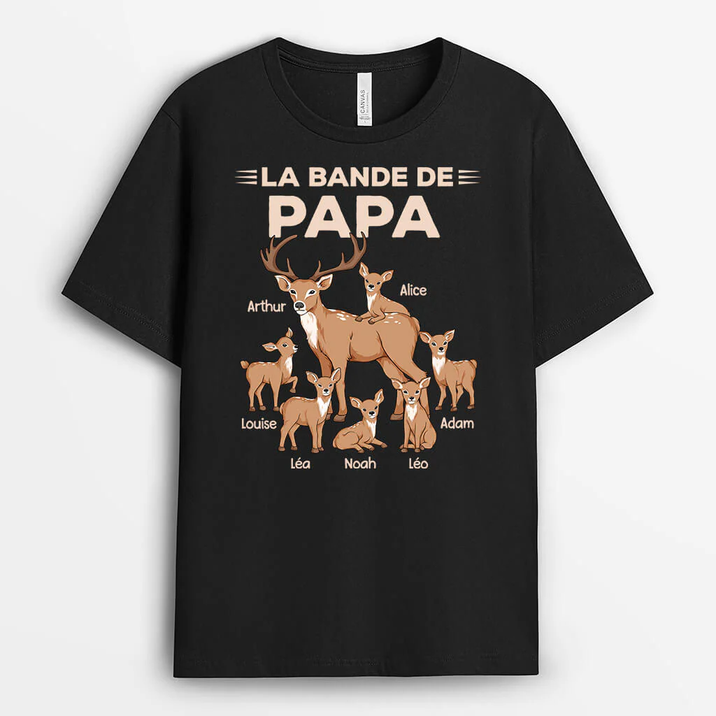 Tee Shirt Personnalisé Papy - La Bande À Papy Cerf - Image 2