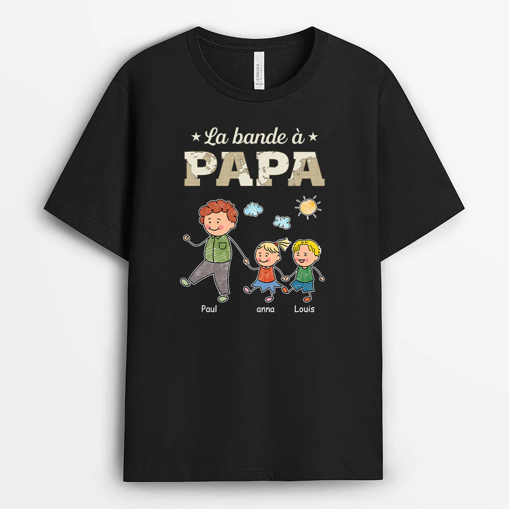Tee Shirt Personnalisé Papy - La Bande À Papy En Promenade - Image 2