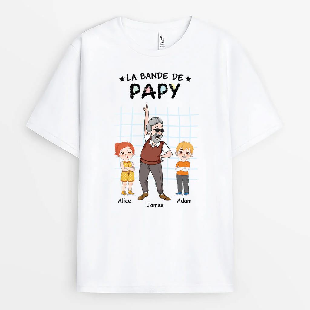 Tee Shirt Personnalisé Papy - La Bande À Papy Qui Danse