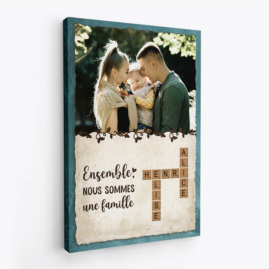 Tableau Décoratif Personnalisé – La famille c'est là où la vie commence - Image 2