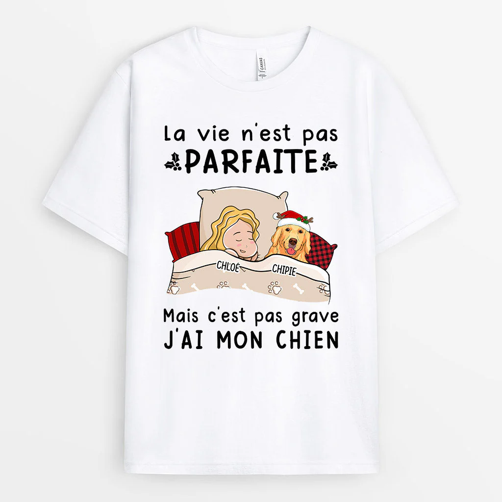 T-Shirt Personnalisé Femme - J'ai Mon Chien