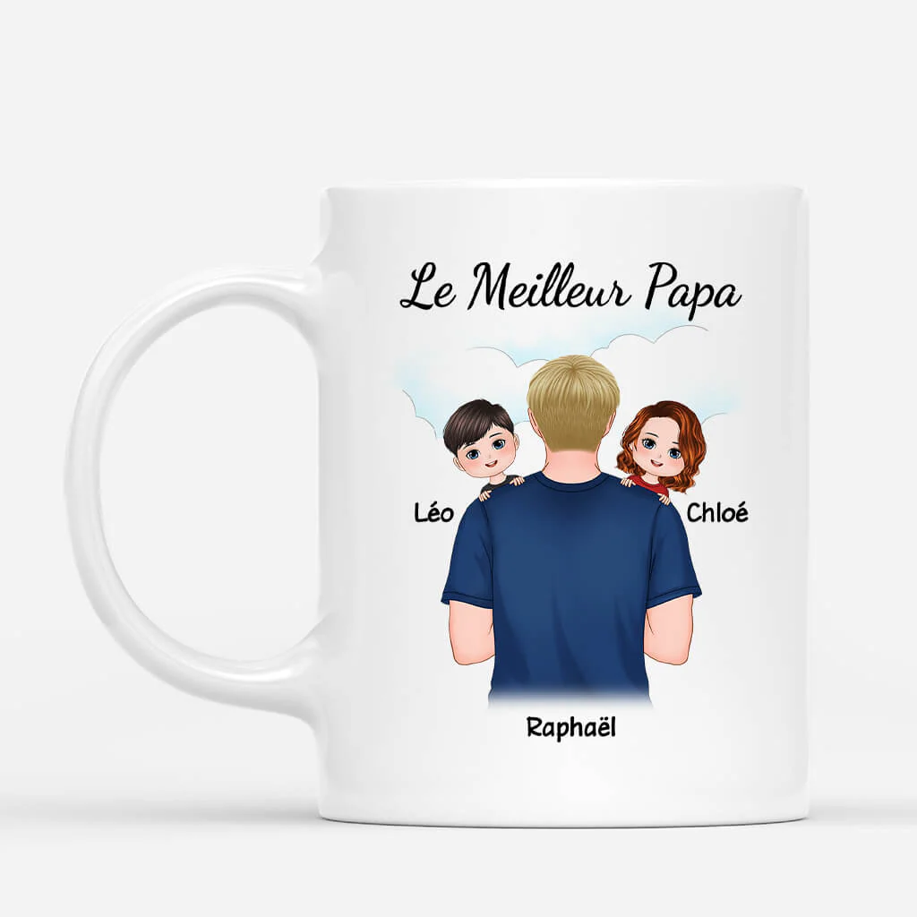 Mug personnalisé – Le meilleur papa & papi du monde