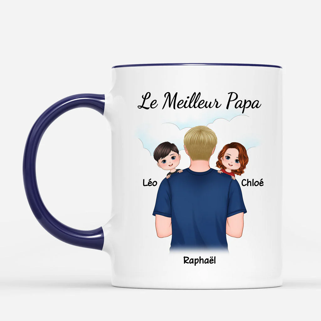 Mug personnalisé – Le meilleur papa & papi du monde - Image 2