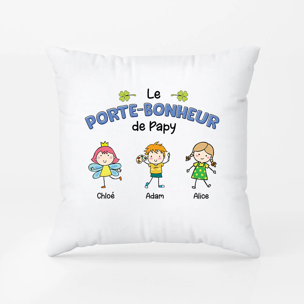 Le Porte-Bonheur De Papy - Coussin Personnalisé Papy