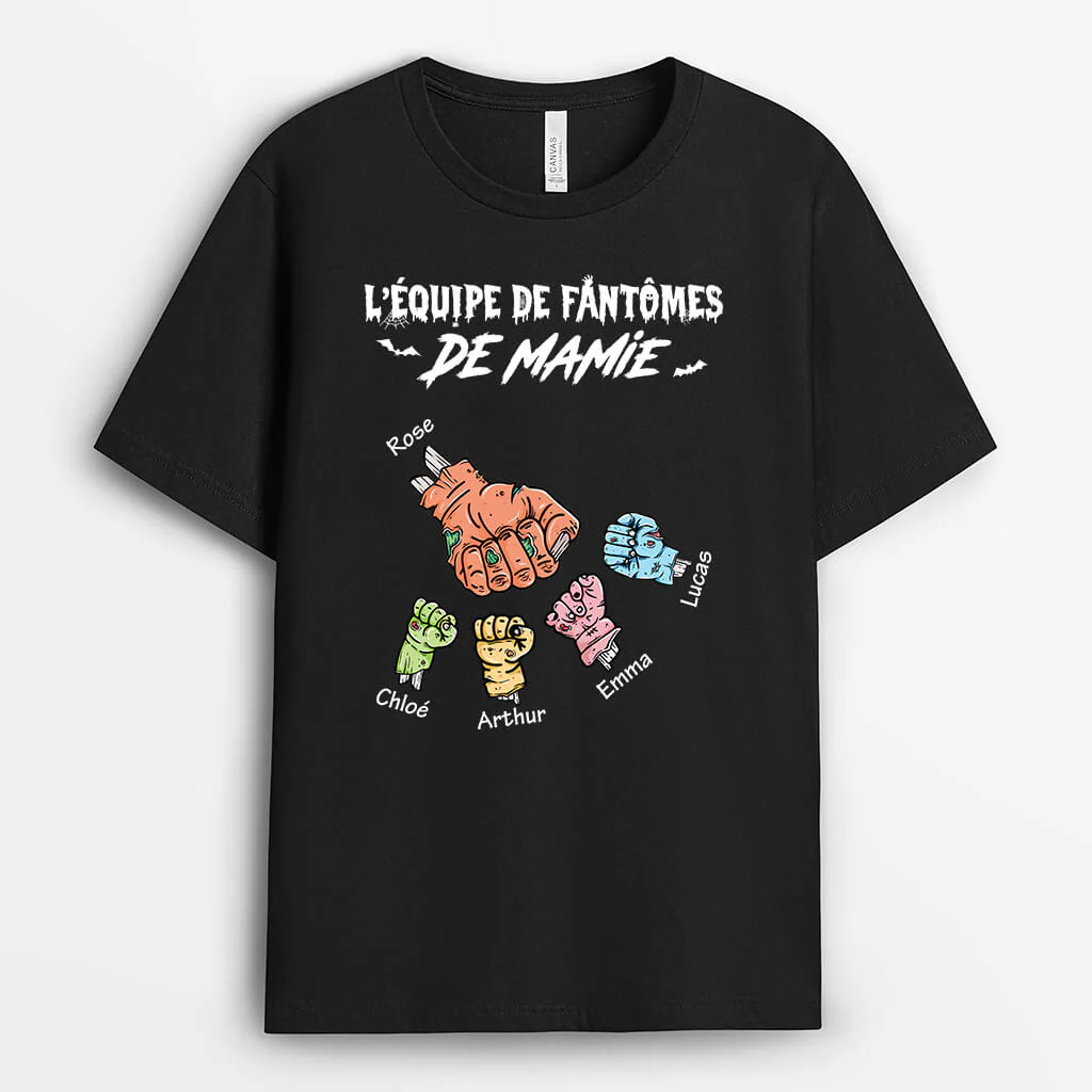 L'Équipe Des Fantômes Halloween De Mamie - T-shirt Personnalisé Mamie