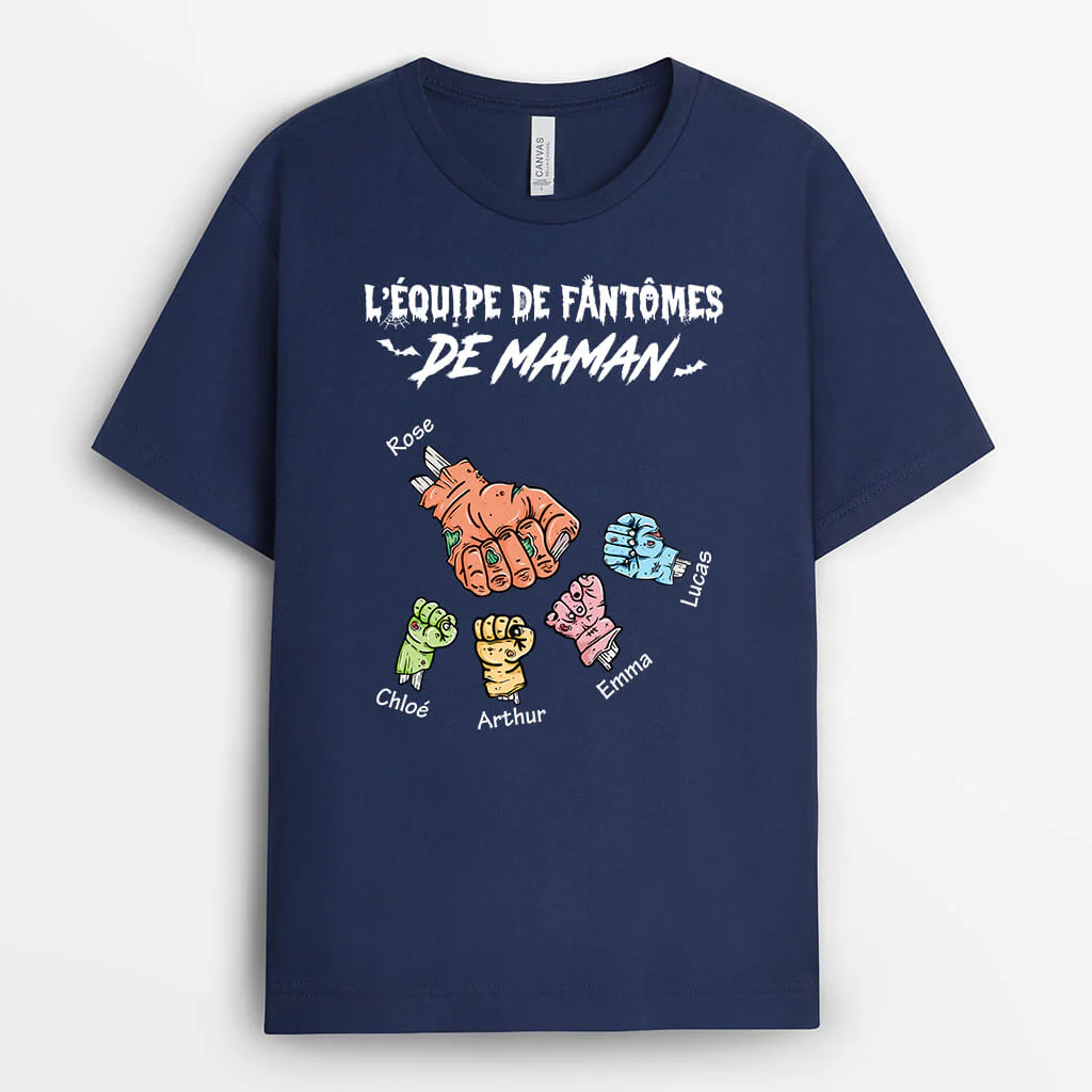 L'Équipe Des Fantômes Halloween De Mamie - T-shirt Personnalisé Mamie - Image 2