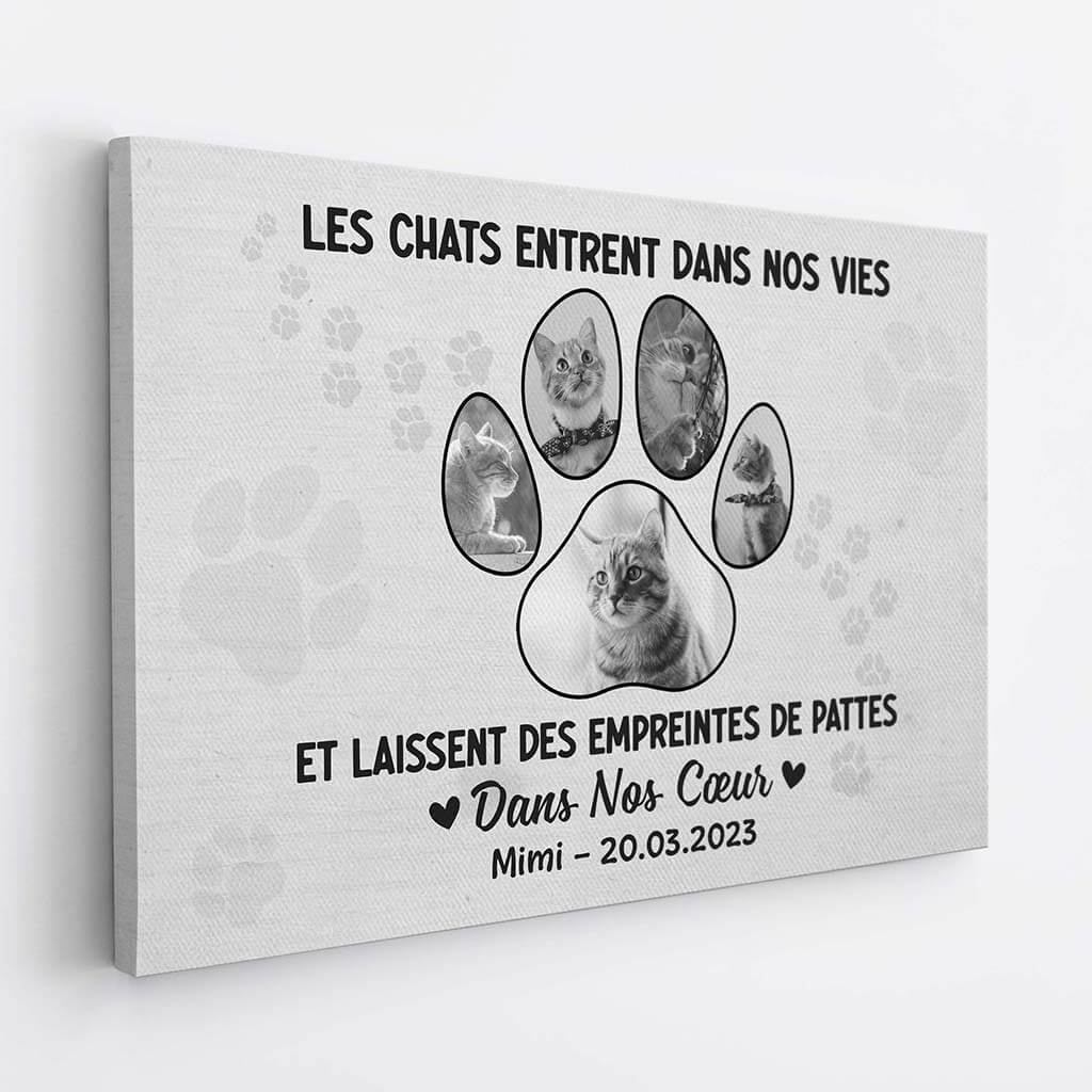 Les Chiens/Chats Entrent Dans Notre Vie - Toile Personnalisable Animaux - Image 2