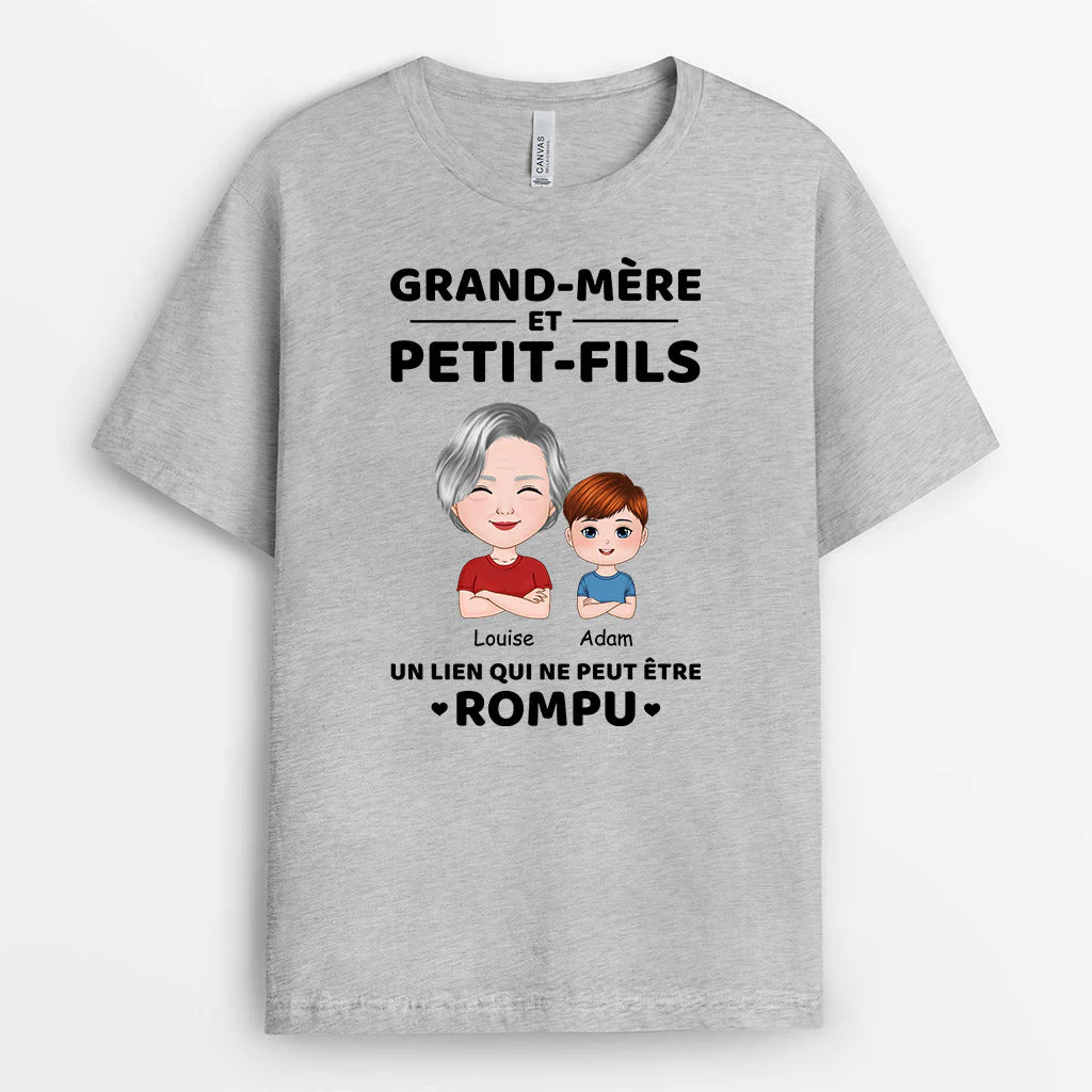 T Shirt Personnalisé Mamie - Grand-Mère et Petits-Enfants