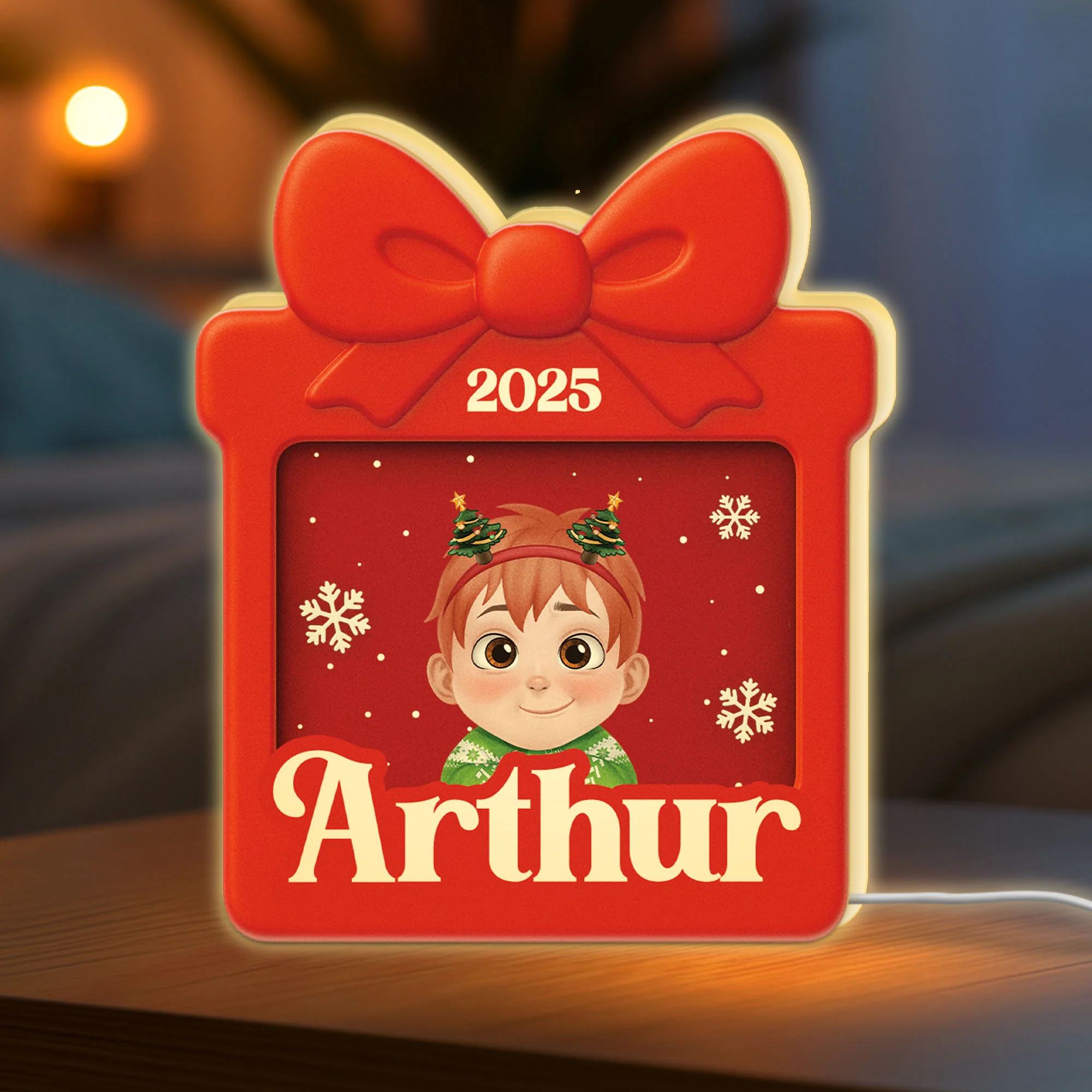 Lightbox Personnalisable De Noël Pour Enfant - Un Joli Cadeau - Image 2