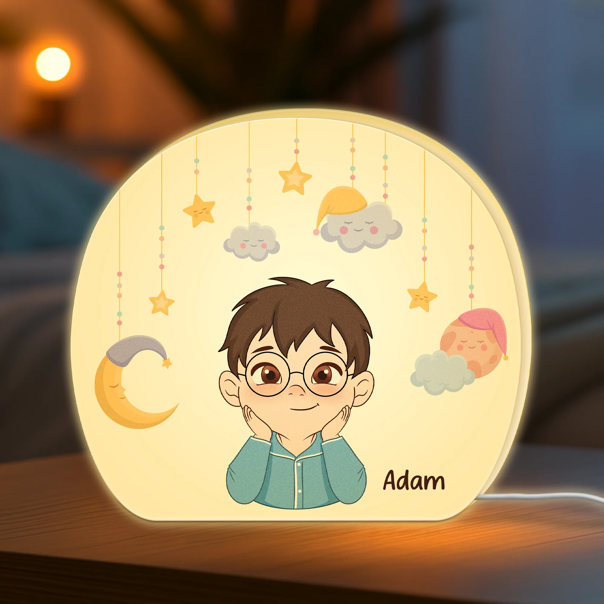 Lightbox Personnalisable Pour Enfant - Nuit Féérique - Image 2