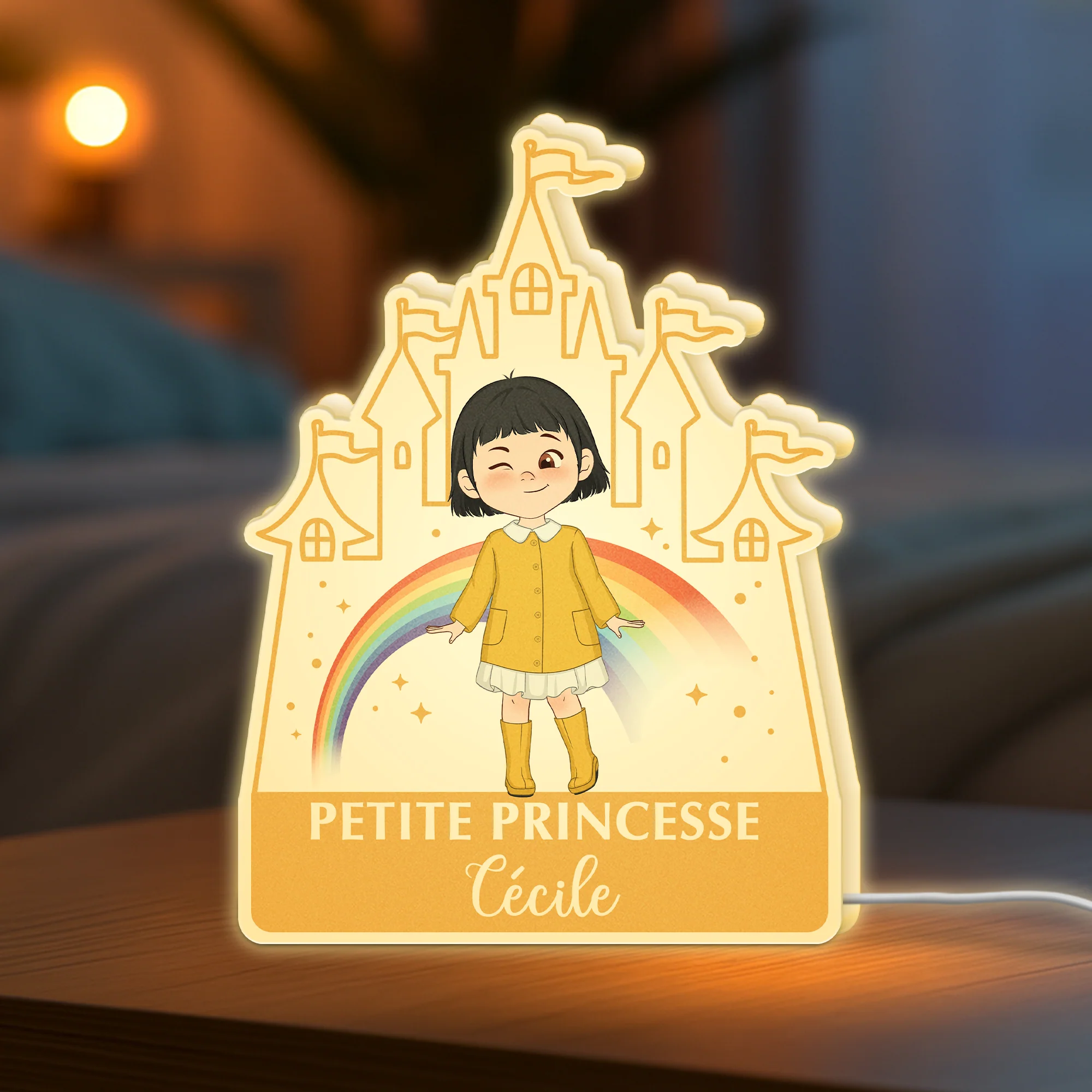 Lightbox Personnalisable Pour Fille - Petite Princesse - Image 2