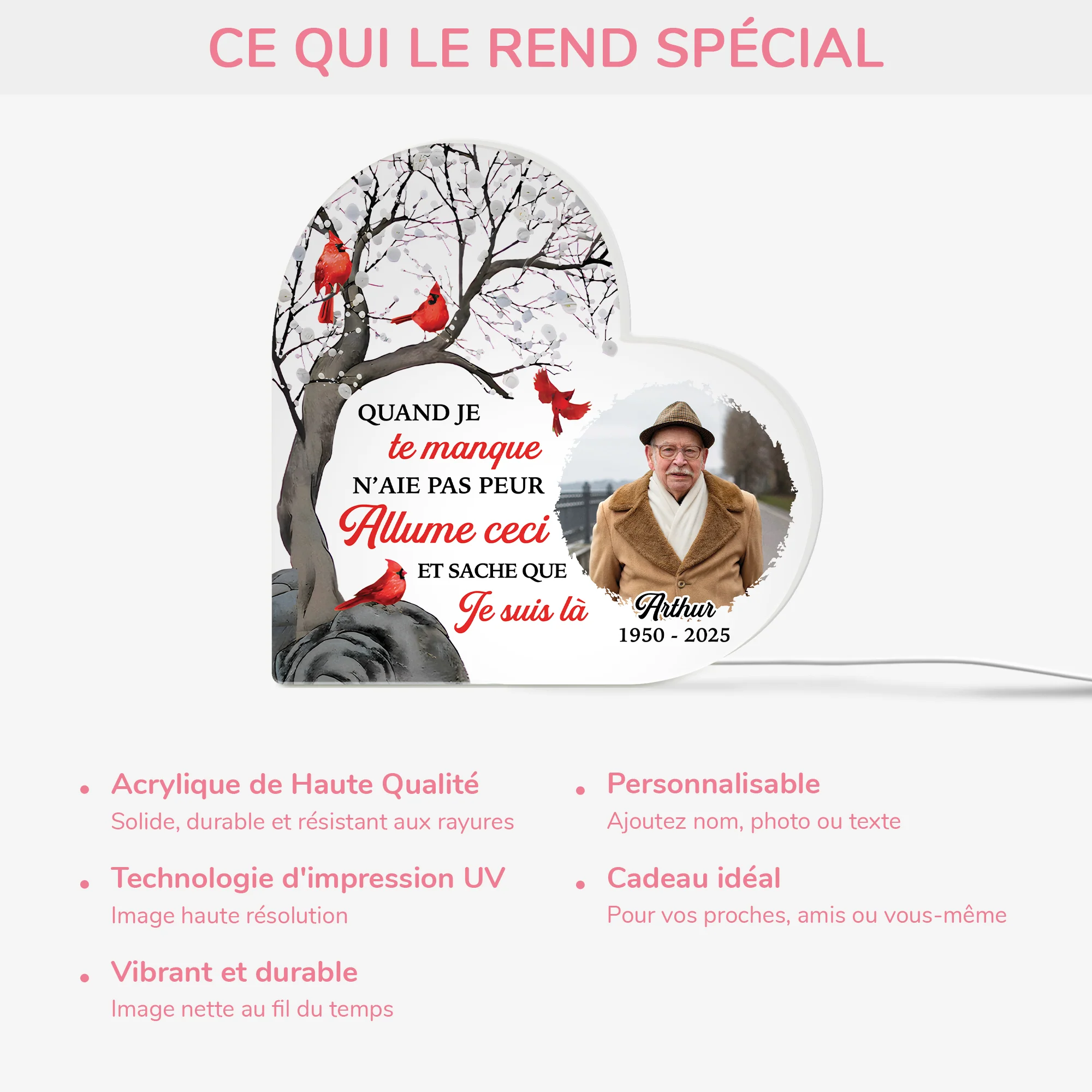 Lightbox Personnalisable Pour Papa - Allume Ceci - Image 4