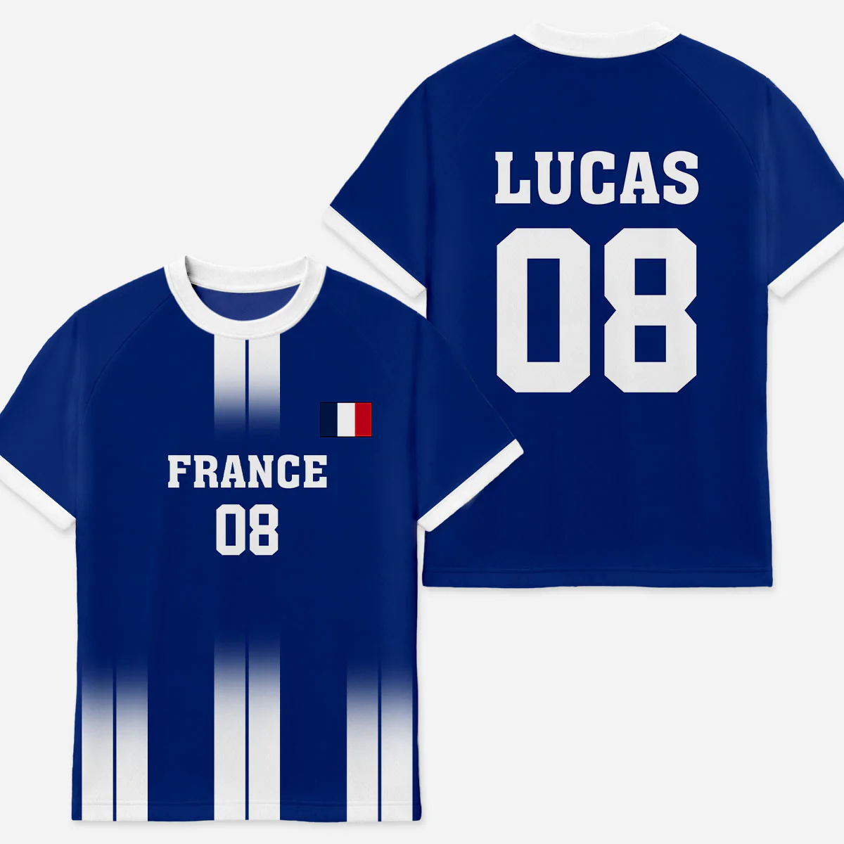 Maillot De Football Personnalisé - Cadeau Foot Homme Femme Avec Nation
