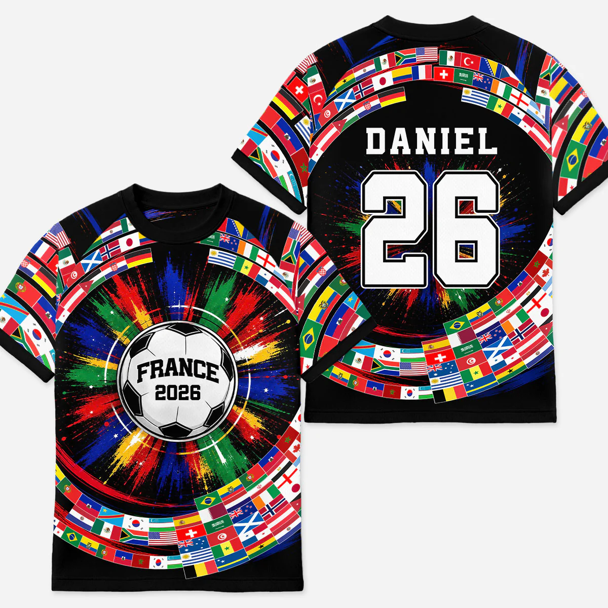 Maillot De Football Personnalisé - Cadeau Pour Un Fan De Foot Avec Nation