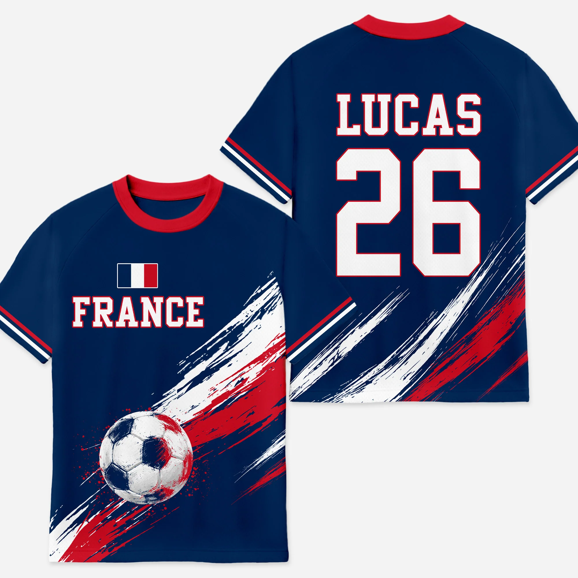 Maillot De Football Personnalisé - Cadeau Thème Foot Avec Nation