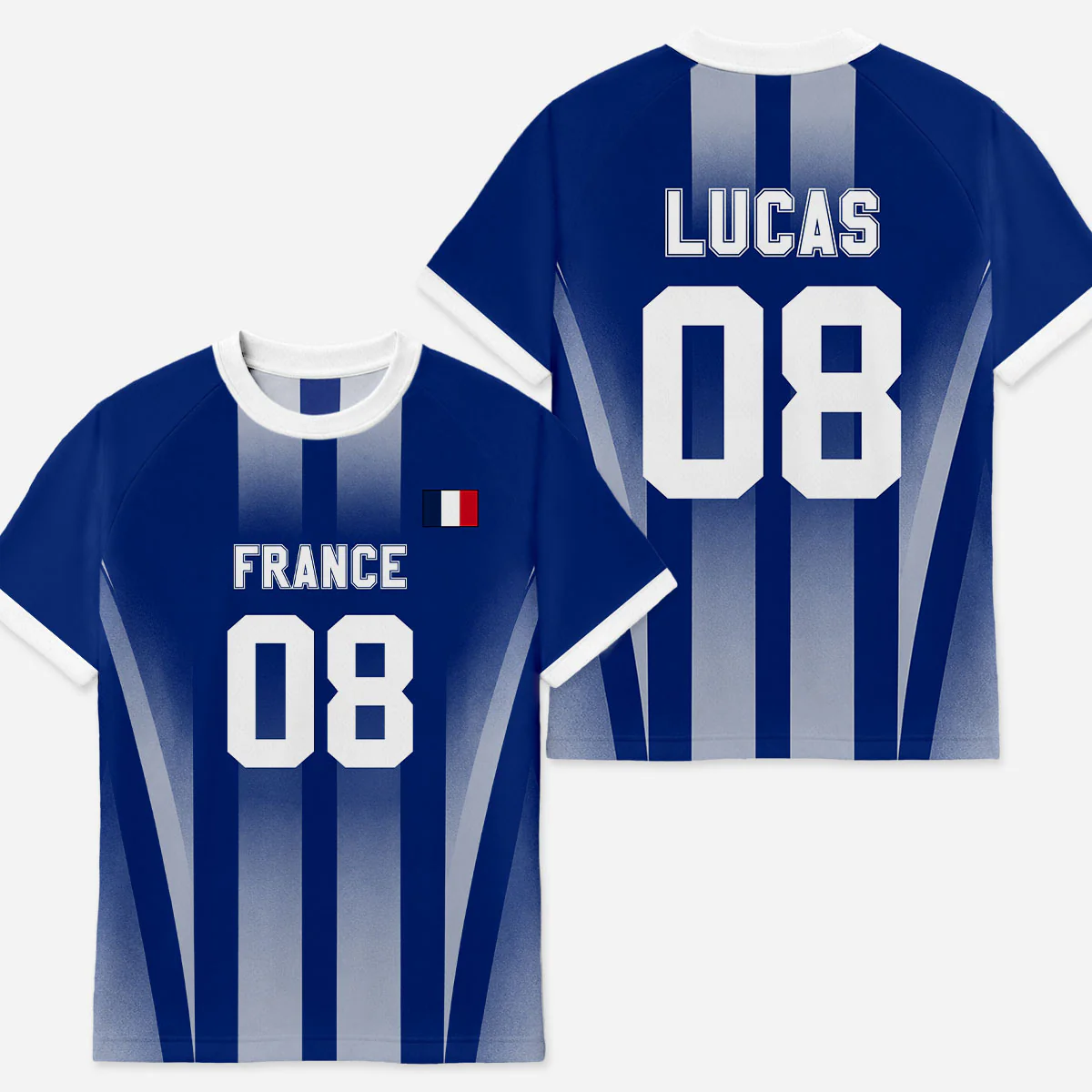 Maillots De Football Personnalisés - Cadeau Pour Femme Homme Passionné De L'équipe Nationale