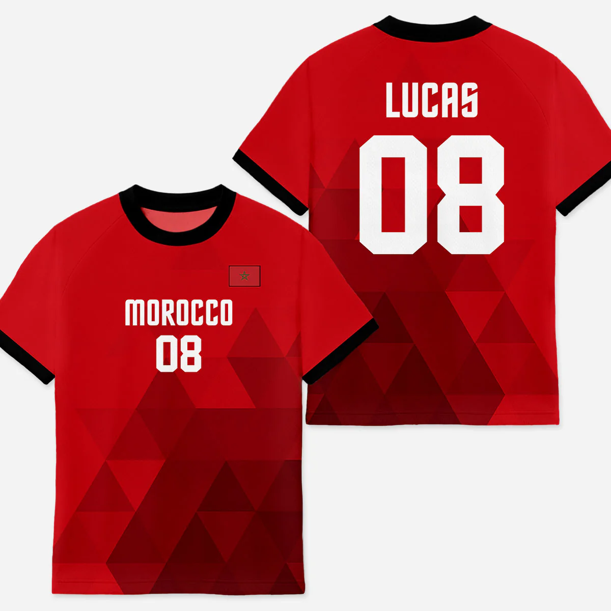 Maillots De Football Personnalisés Homme Femme - Cadeau Pour Fan De L'équipe Nationale - Image 2