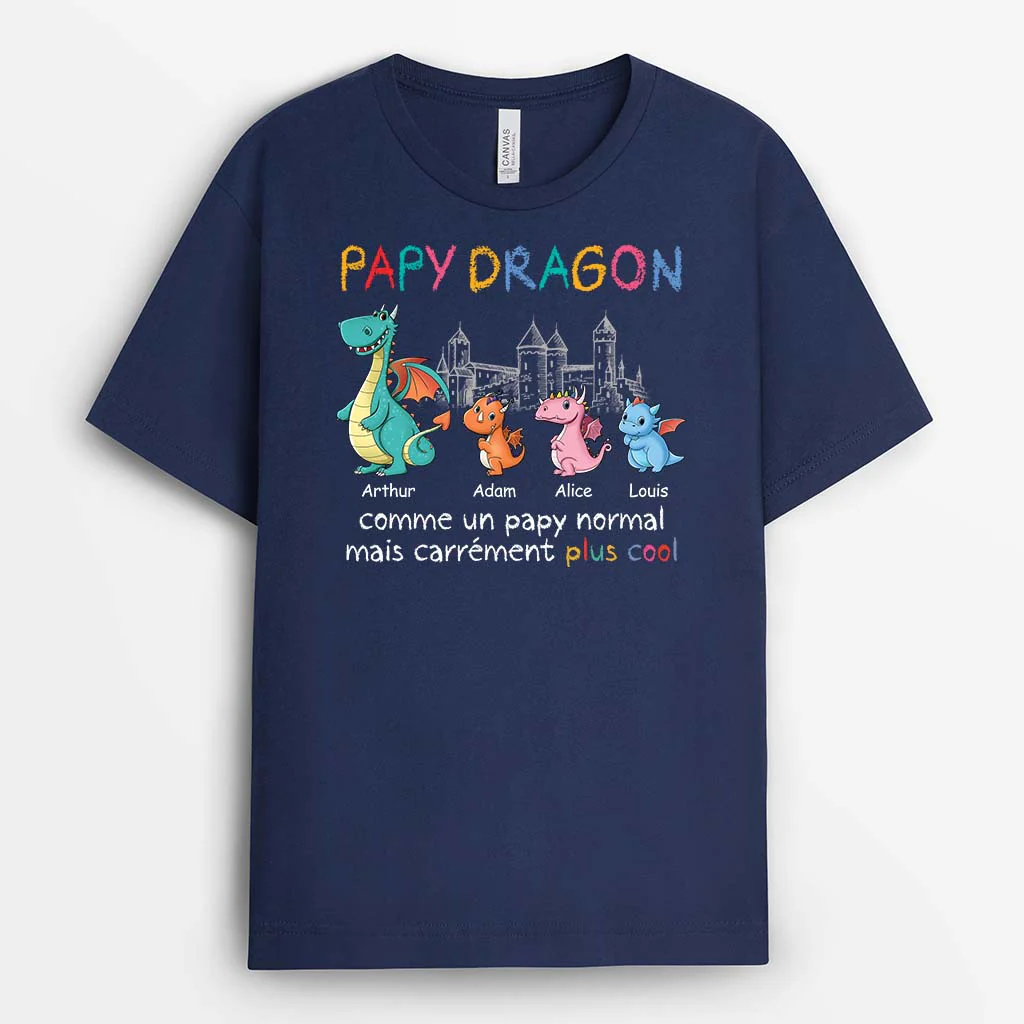 Maman/Mamie Dragon - T-shirt Personnalisé - Cadeau Pour Maman Et Mamie - Image 2