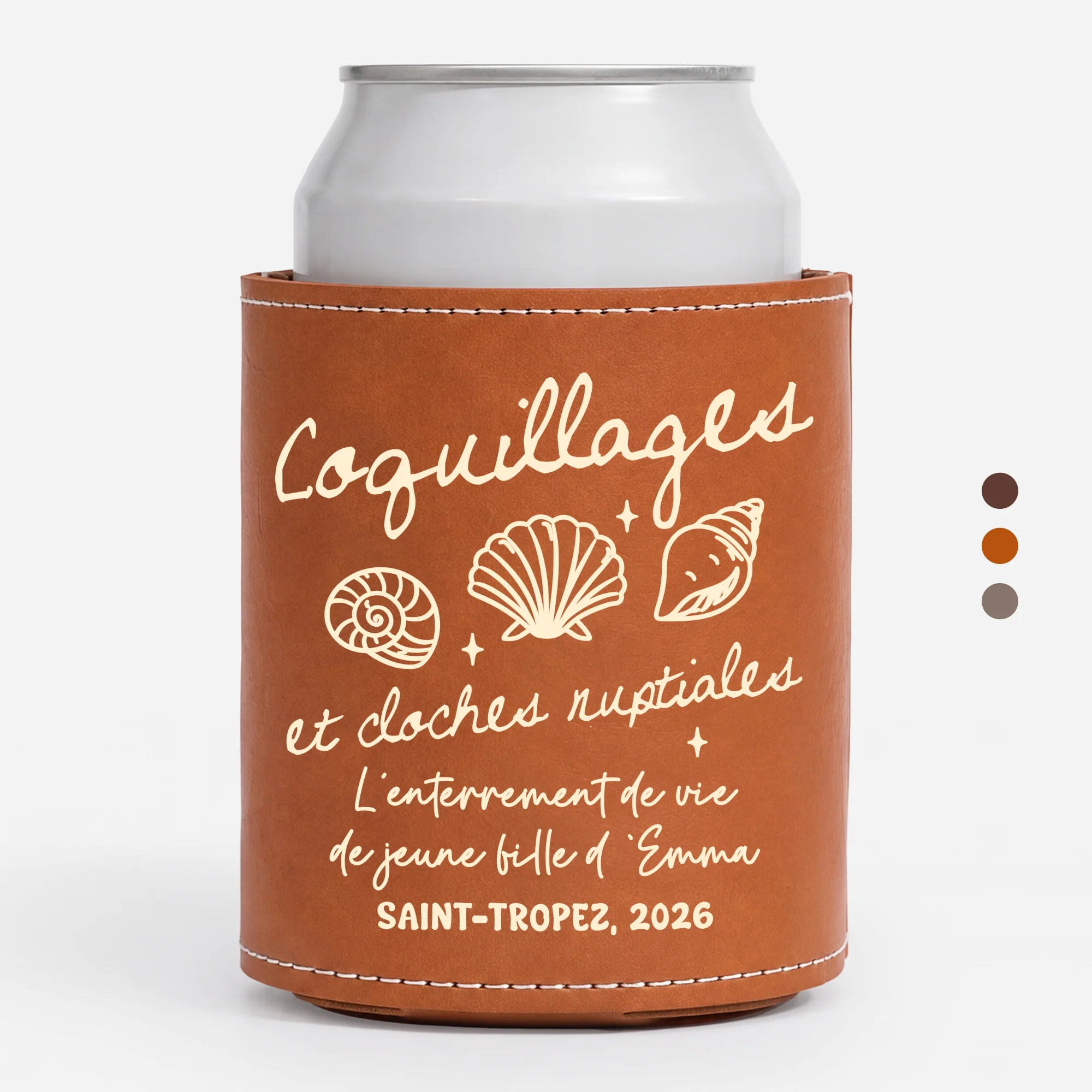 Manchon Isolant Pour Canette Personnalisable Mariage - Des Bières Dans L’EVG