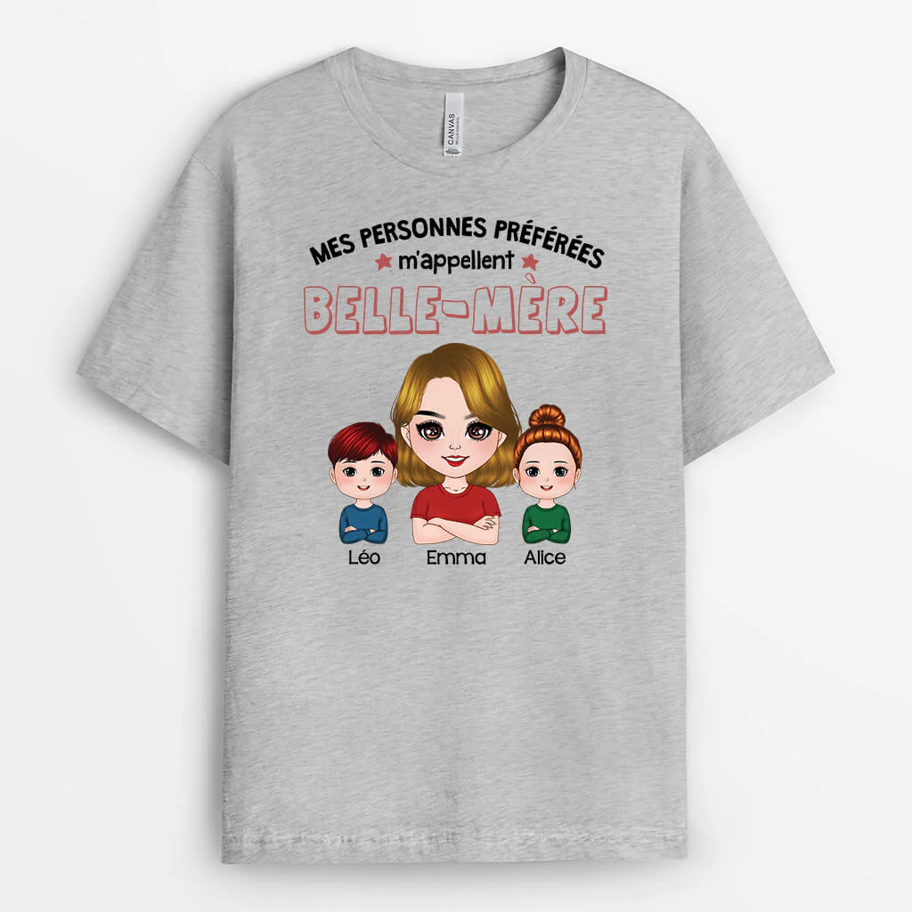 T-shirt Beau Père - Mes Personnes Préférées M'Appellent Beau-Père - Image 2