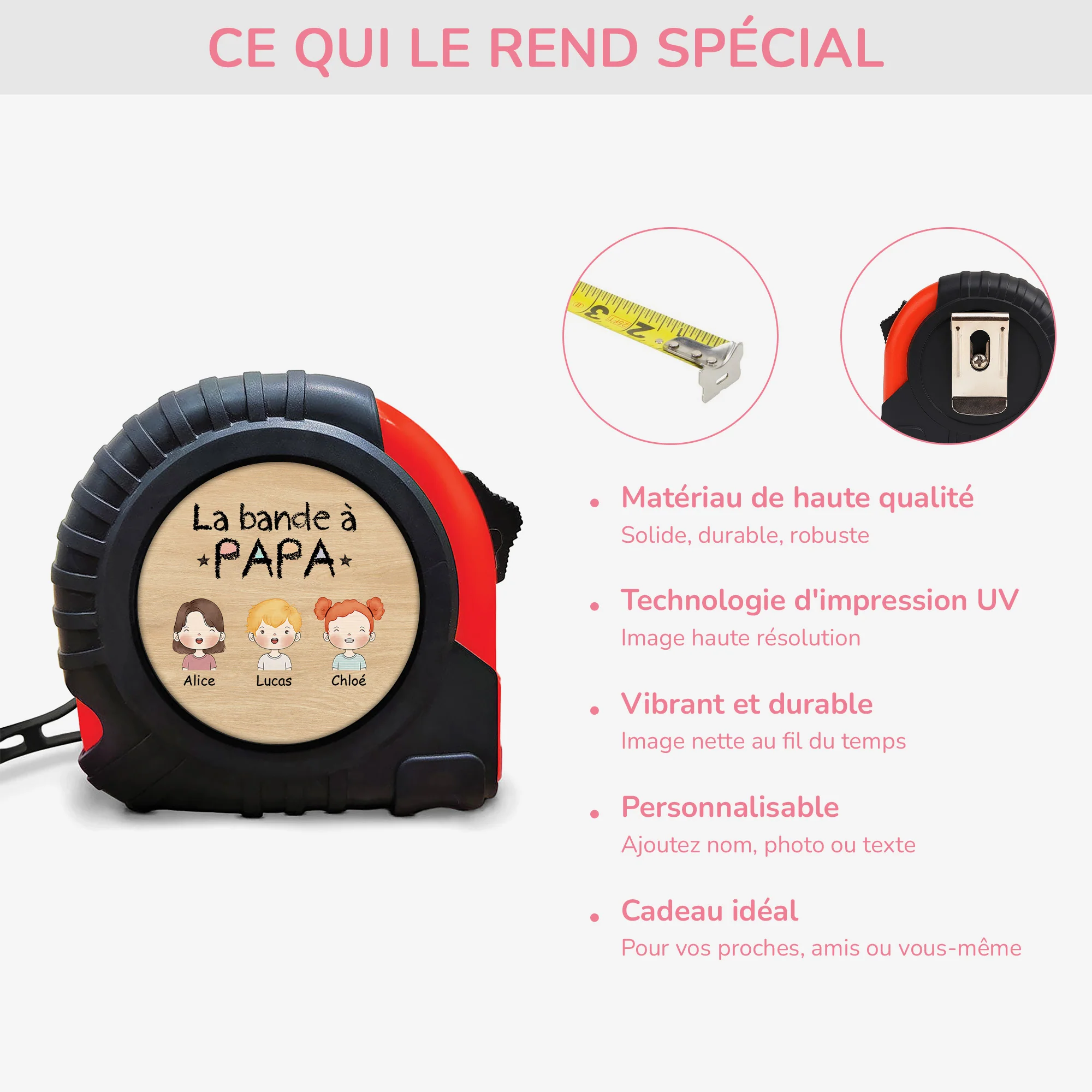Mètre Personnalisé Papa - La Bande à Papa - Image 4