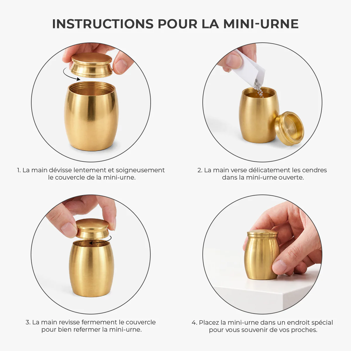 Mini Urne Funéraire Personnalisée Avec Photo - Chien Chat Aimé Pour Toujours - Image 4