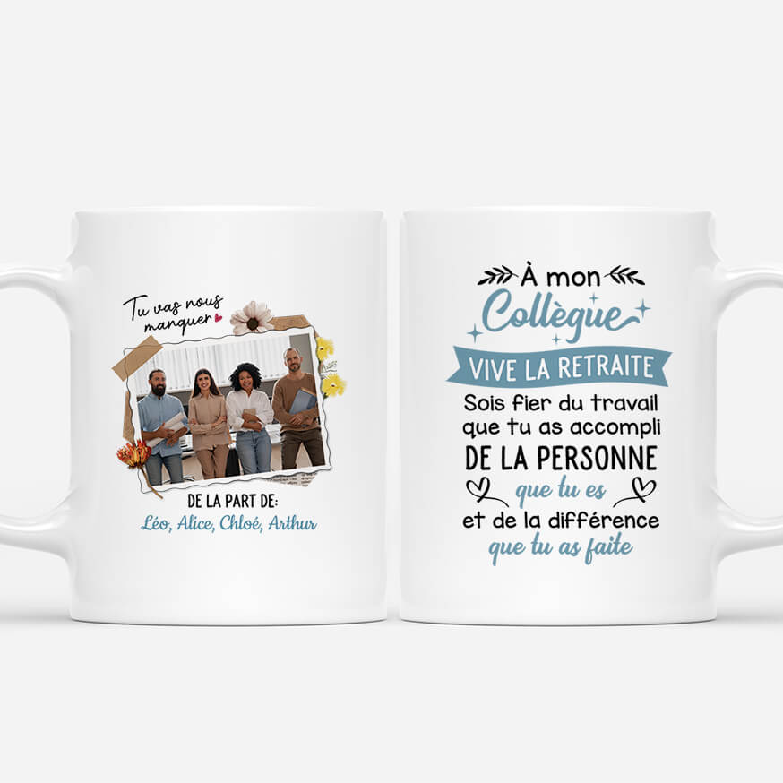 Mug personnalisé retraite - À mon collègue