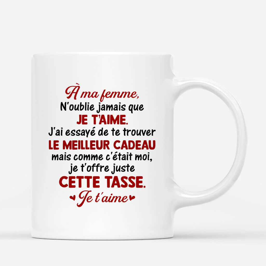 Mug Mon Homme | À Mon Mari Personnalisé - Image 3