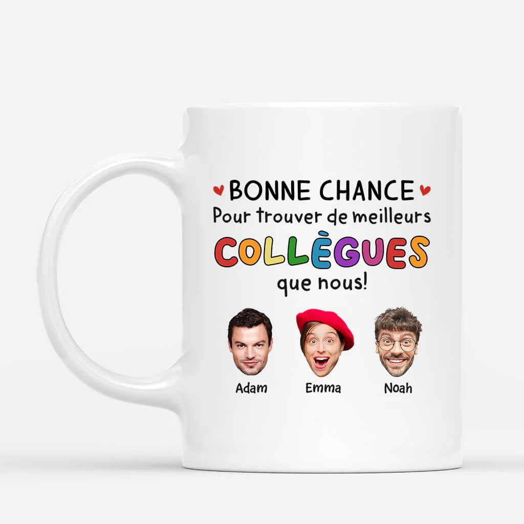 Tasse Personnalisée Collègue De Travail - Bonne Chance