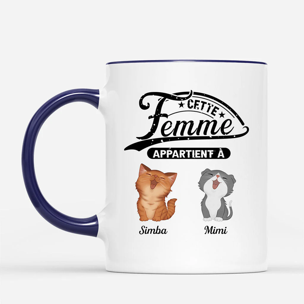 Mug Mug Cet Humain Appartient à Personnalisé - Image 2