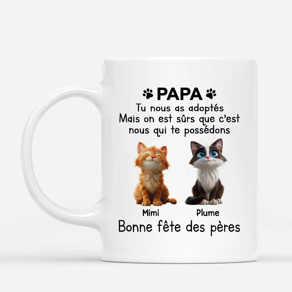 Mug Chat Personnalisé - C’est Moi Qui Te Possède