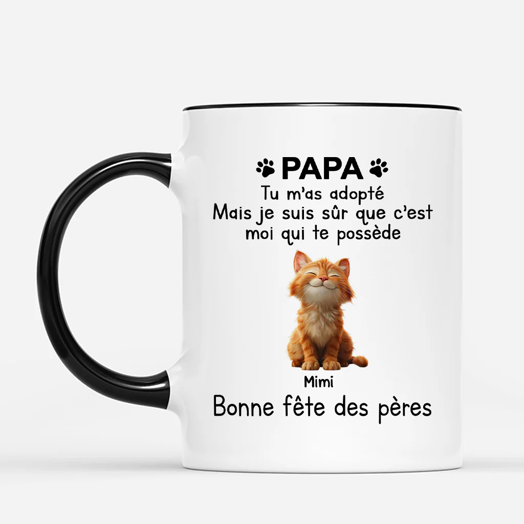 Mug Chat Personnalisé - C’est Moi Qui Te Possède - Image 2