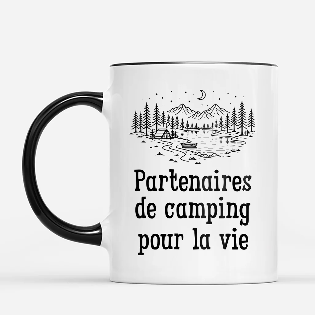 Tasse Couple Amoureux | Partenaires De Camping Personnalisé - Image 2