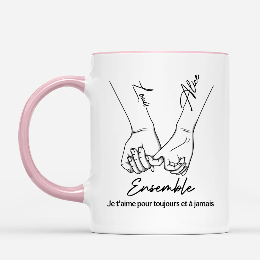 Mug Couple Personnalisé - Ensemble - Image 2