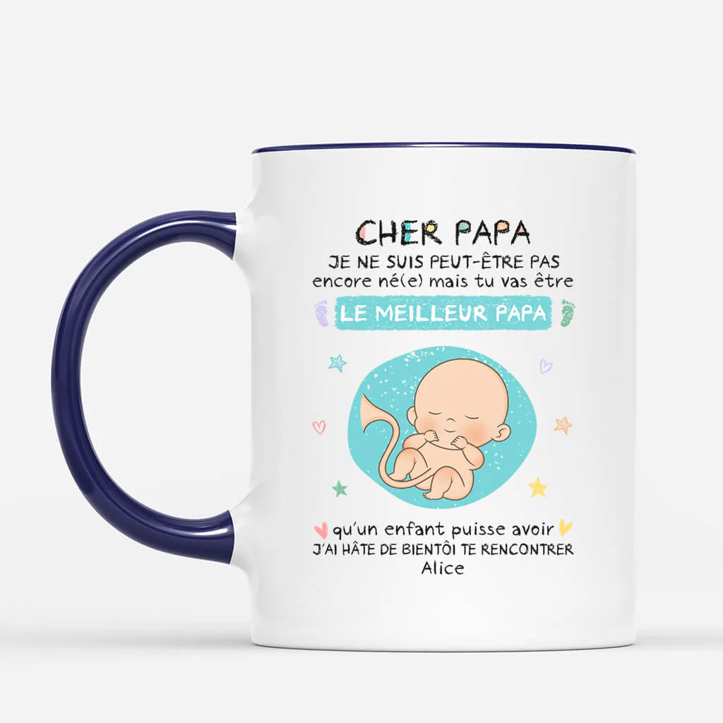 Mug Personnalisé Papa - Échographie Annonce De Grossesse À Papa - Image 2