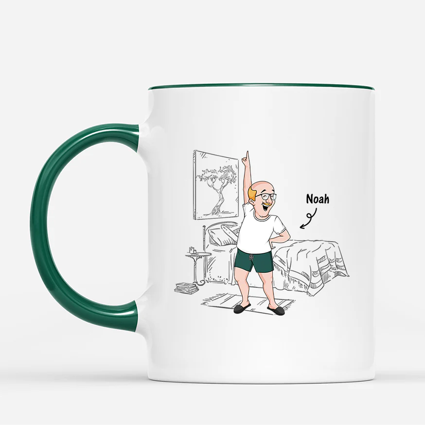 Mug Personnalisé Humour - Mon Cœur M’a Mené Au Lit - Image 2