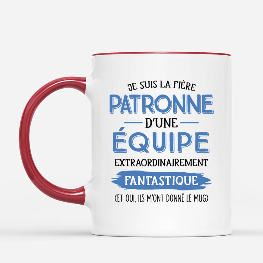 Mug patron personnalisé – Fier d’une équipe incroyable - Image 2