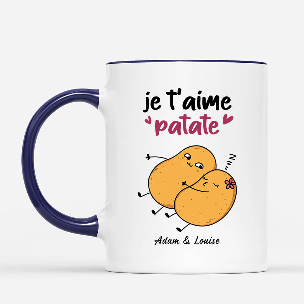 Mug Personnalisé Couple – Je T’aime Patate - Image 2