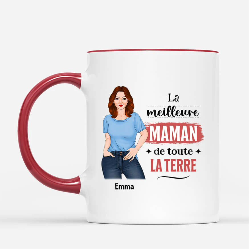 Mug Personnalisé Mamie – La Meilleure Mamie de Toute la Terre - Image 2