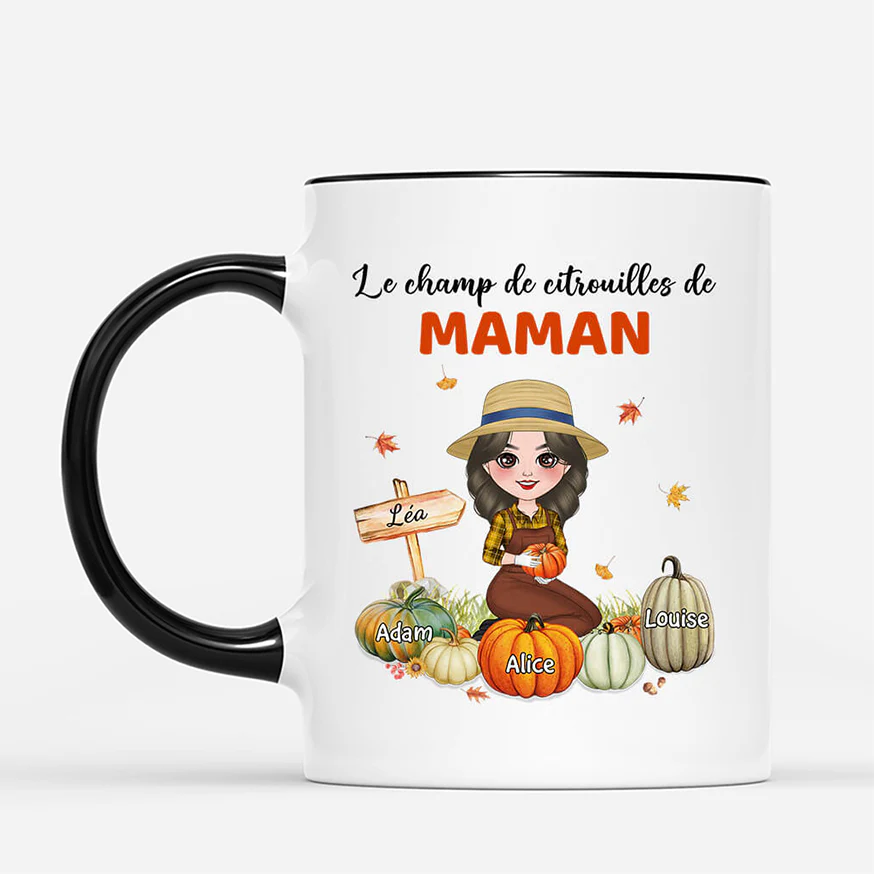 Mug Le Champ De Citrouilles De Mamie Personnalisé - Image 2