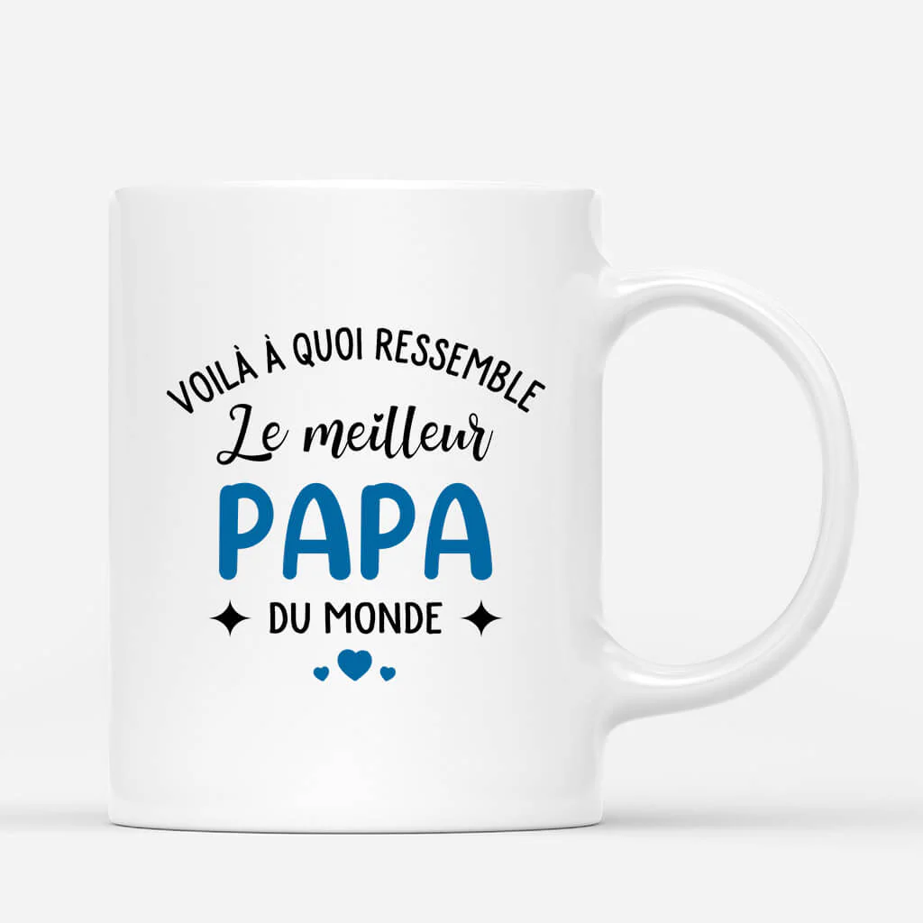 Tasse personnalisée papy – Le Meilleur Papa Ressemble À… - Image 3