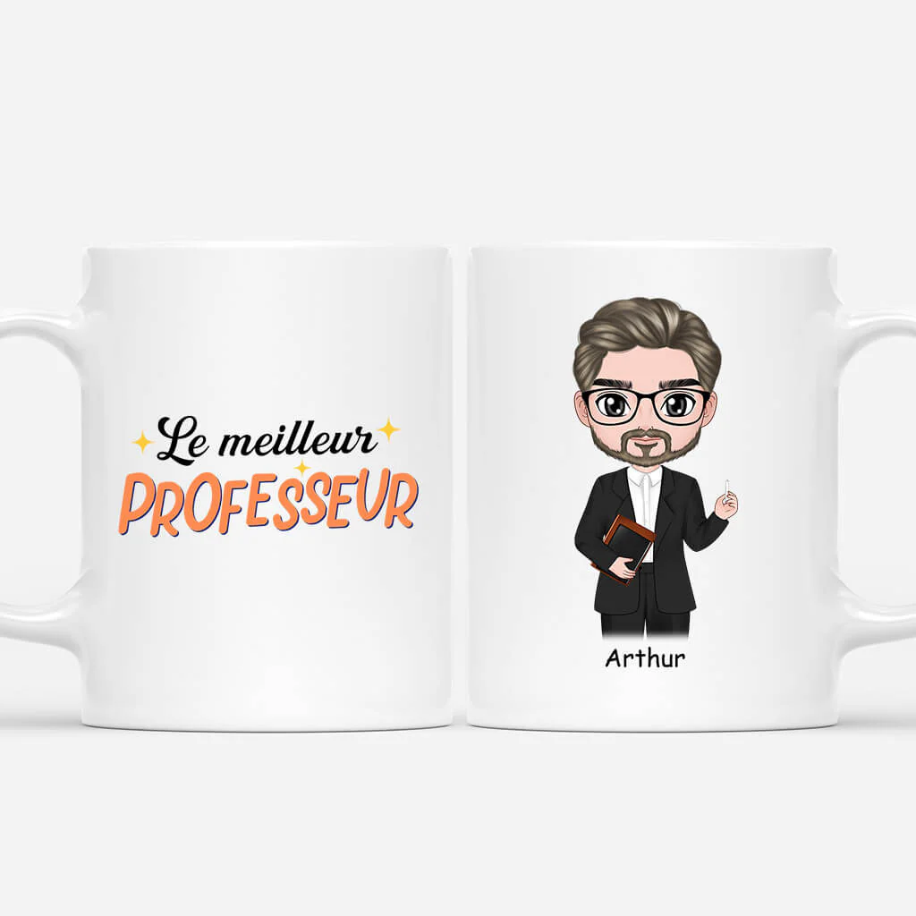 Mug Personnalisé Maître - Le Meilleur Professeur