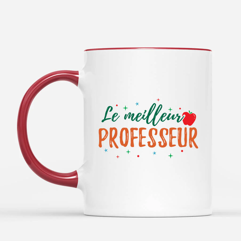 Mug Personnalisé Maitre - Le Meilleur Professeur Scintillant - Image 3