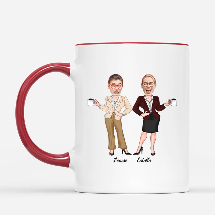 Tasse personnalisée - Le travail nous a réunis - Cadeau pour collègue de travail - Image 2