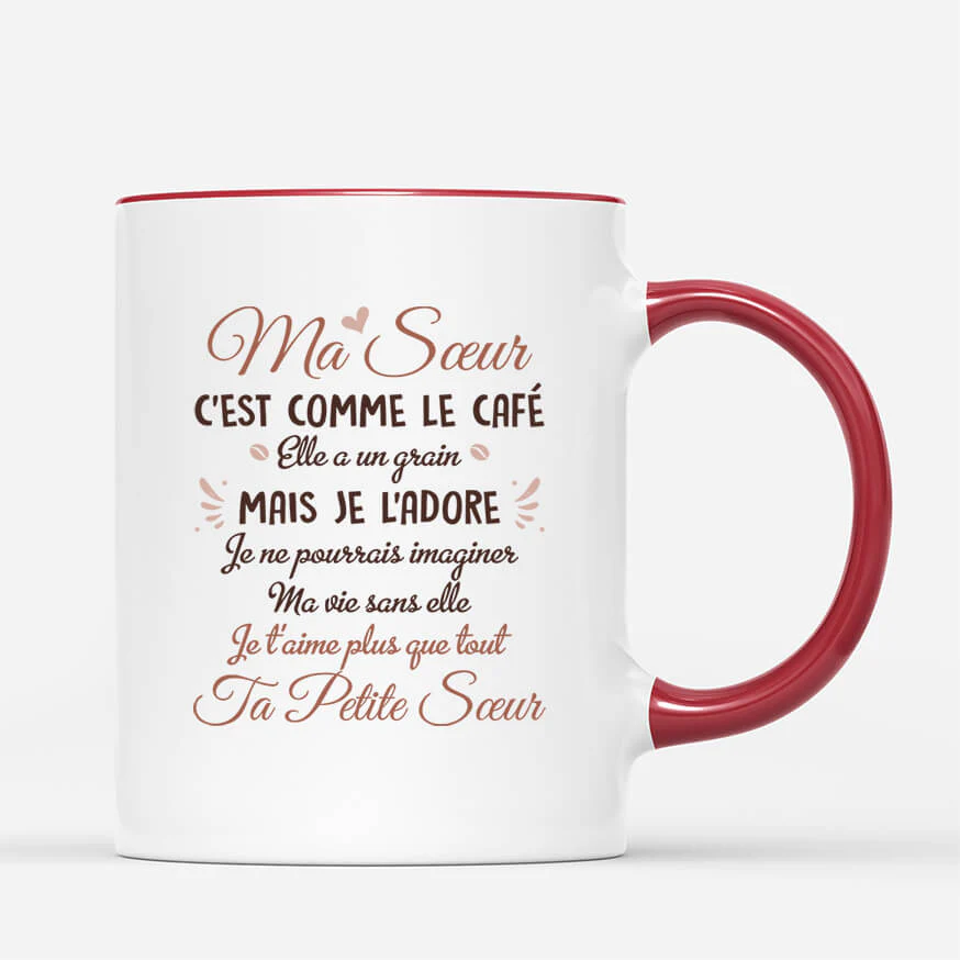 Tasse Personnalisée Amies | Ma Sœur Est Comme Le Café - Image 3