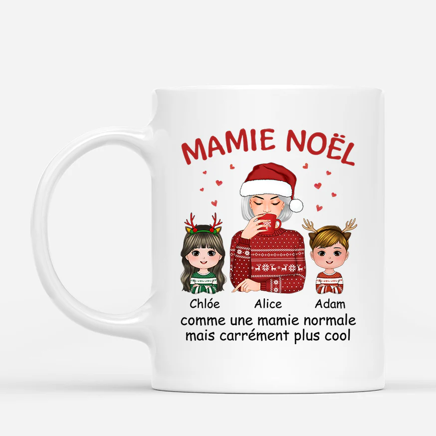Mug de Noël personnalisé – Maman Noël
