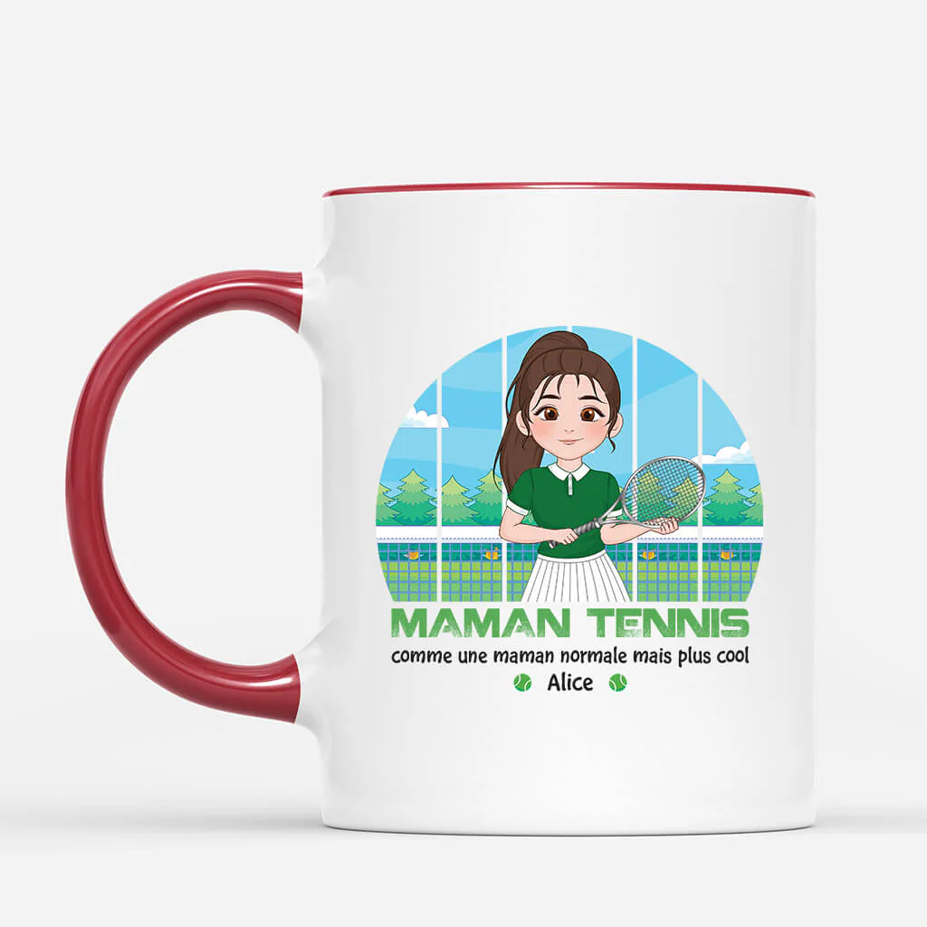 Mug Personnalisé Maman - Maman Tennis - Image 2