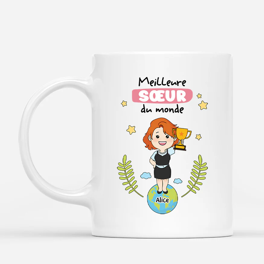 Mug personnalisé meilleure amie – Meilleure Sœur du Monde
