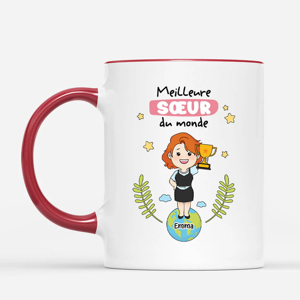 Mug personnalisé meilleure amie – Meilleure Sœur du Monde - Image 2