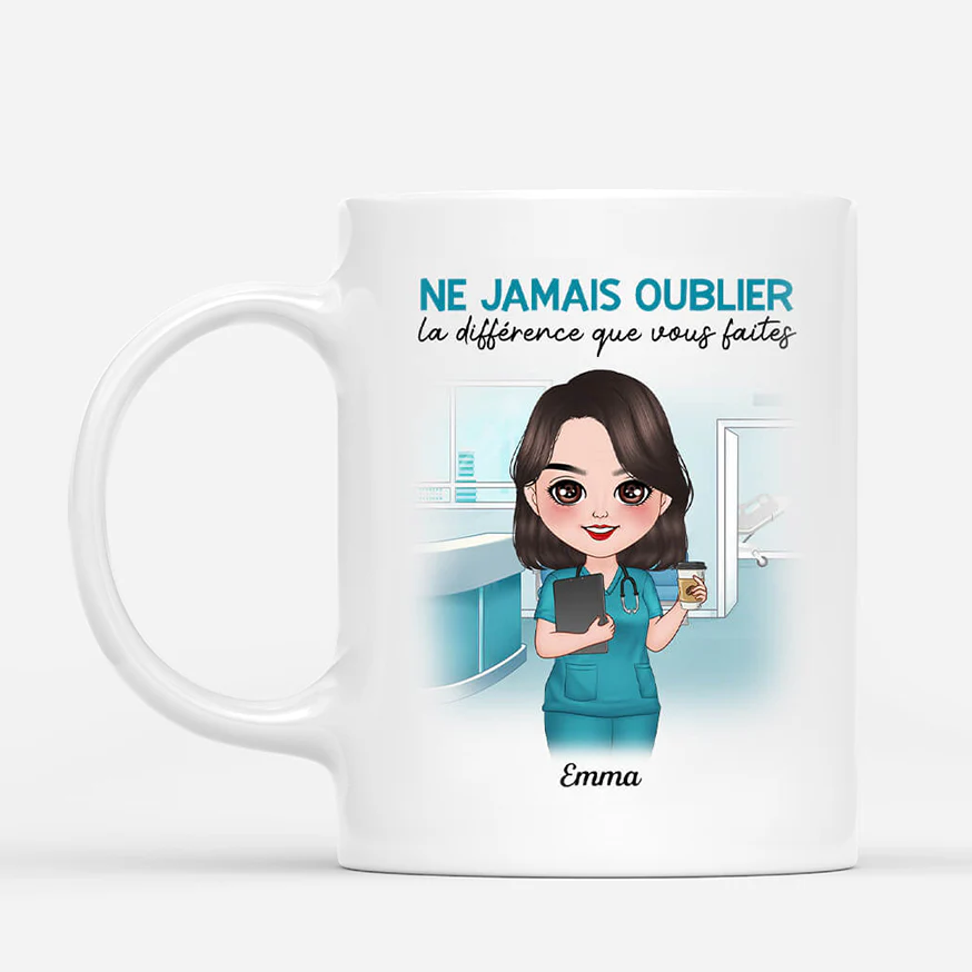 Mug Personnalisé Maman - Ne Jamais Oublier La Différence Que Vous Faites